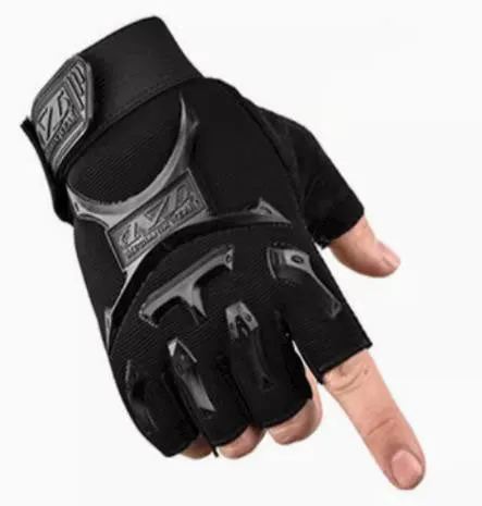 Airsoft Tactical Military Cycling Outdoor Combat Gloves Fingerless Size Free 4 Colours ATG007