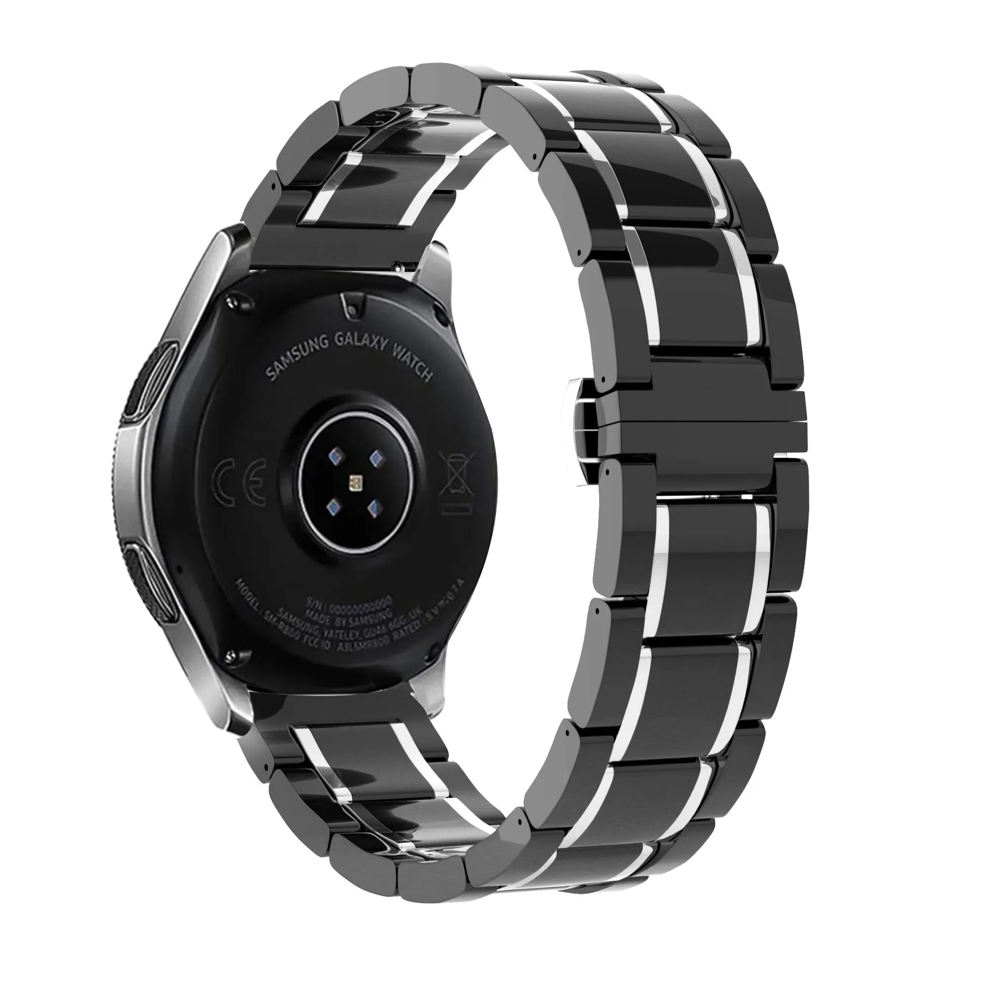 Amazfit GTR 3 (Pro) Ceramic/Steel Strap (Black/Silver)