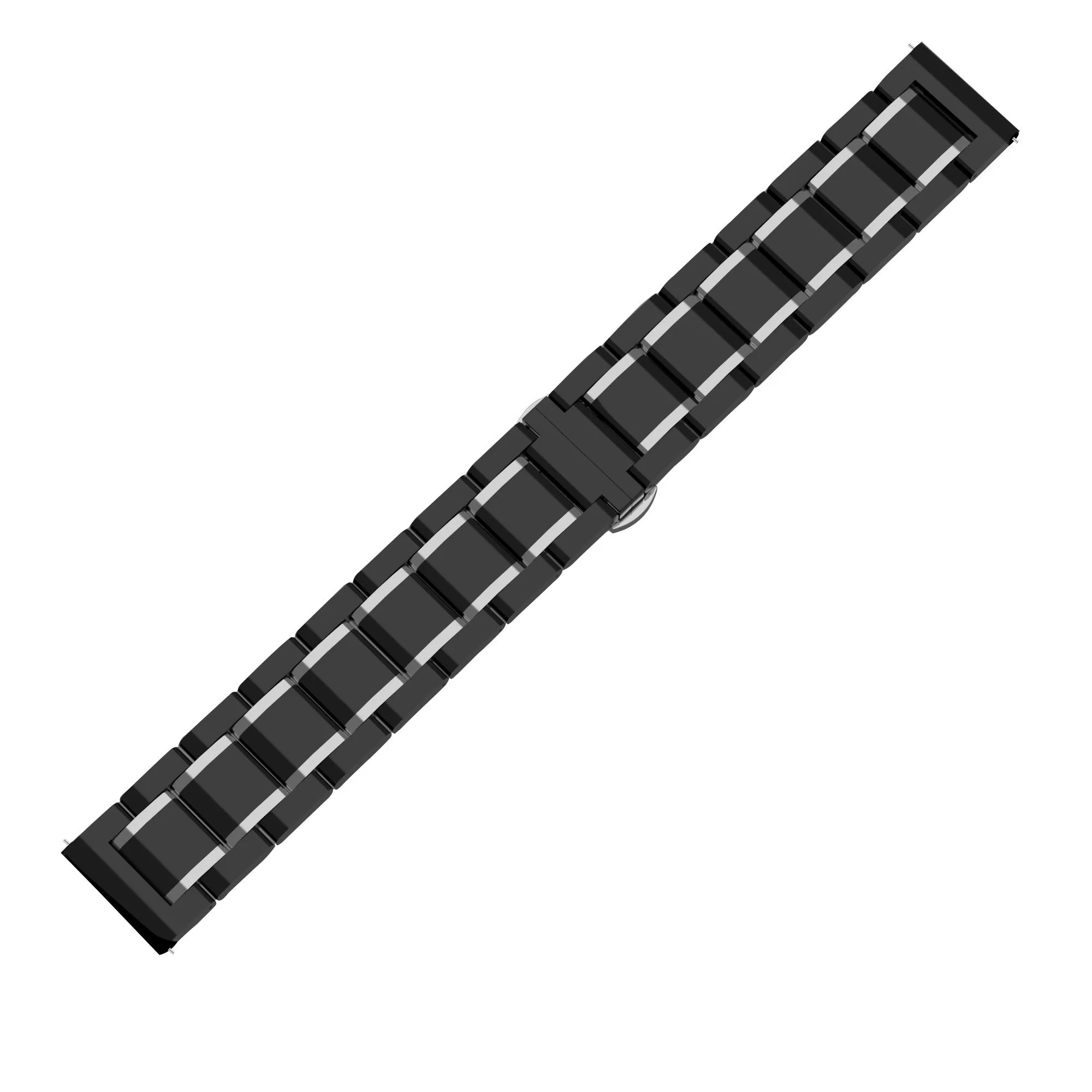 Amazfit GTR 3 (Pro) Ceramic/Steel Strap (Black/Silver)