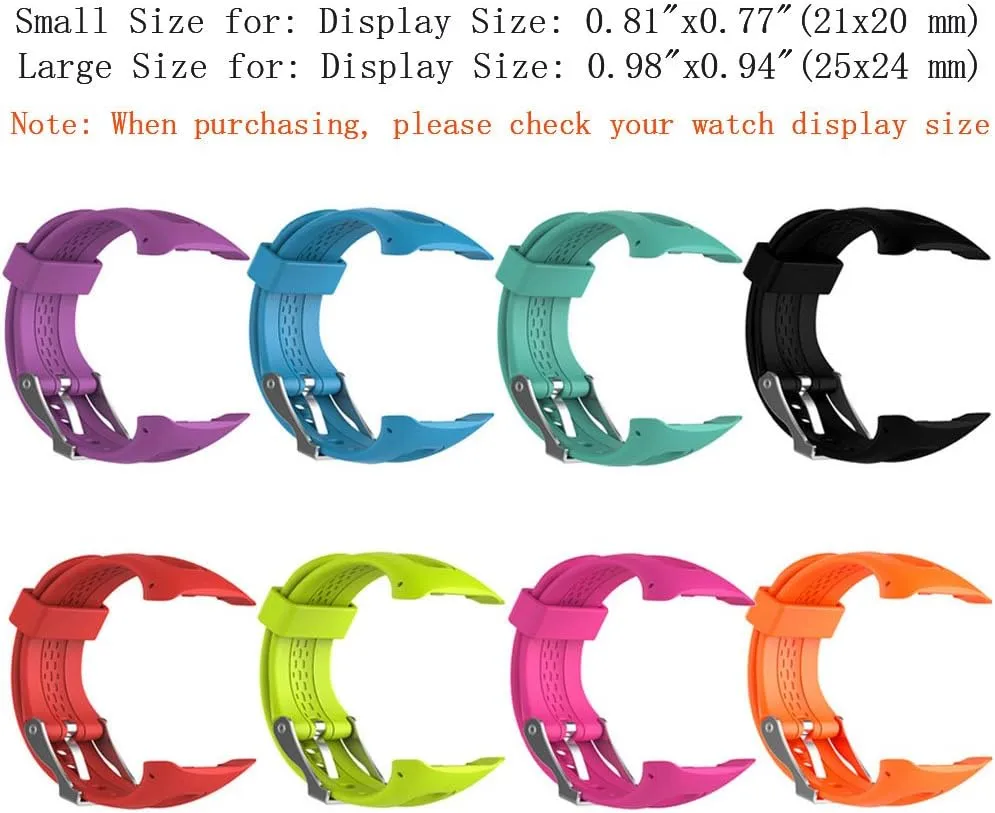 Band for Garmin Forerunner 10/15, Soft Silicone Replacement Watch Band Strap for Garmin Forerunner 10/15