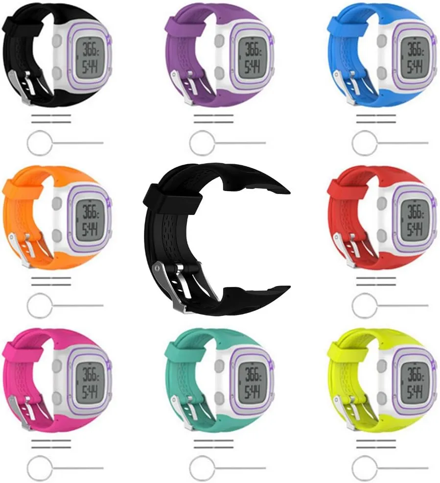 Band for Garmin Forerunner 10/15, Soft Silicone Replacement Watch Band Strap for Garmin Forerunner 10/15