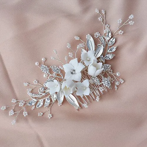 Bestshoot Hair Comb, Wedding Hair Comb with Crystal Rhinestone, Alloy Wire, for Brides, Bridesmaids, Girls, Women, Bridal, Bridesmaid