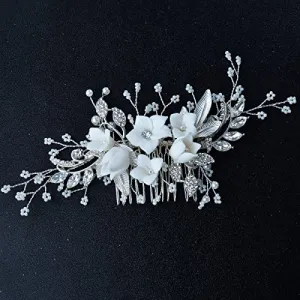 Bestshoot Hair Comb, Wedding Hair Comb with Crystal Rhinestone, Alloy Wire, for Brides, Bridesmaids, Girls, Women, Bridal, Bridesmaid