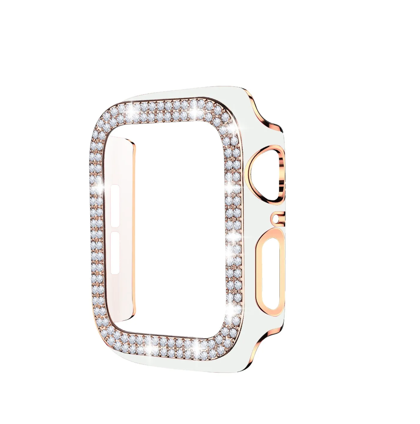 Bling Bumper Case for Apple Watch-White