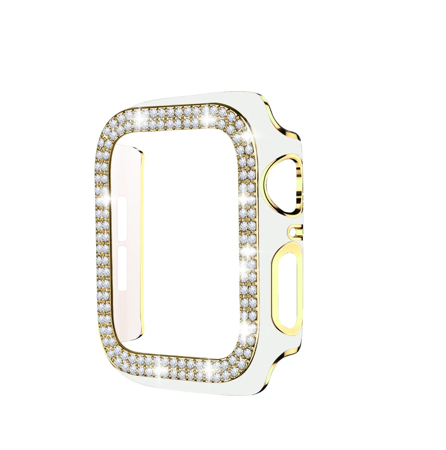 Bling Bumper Case for Apple Watch-White