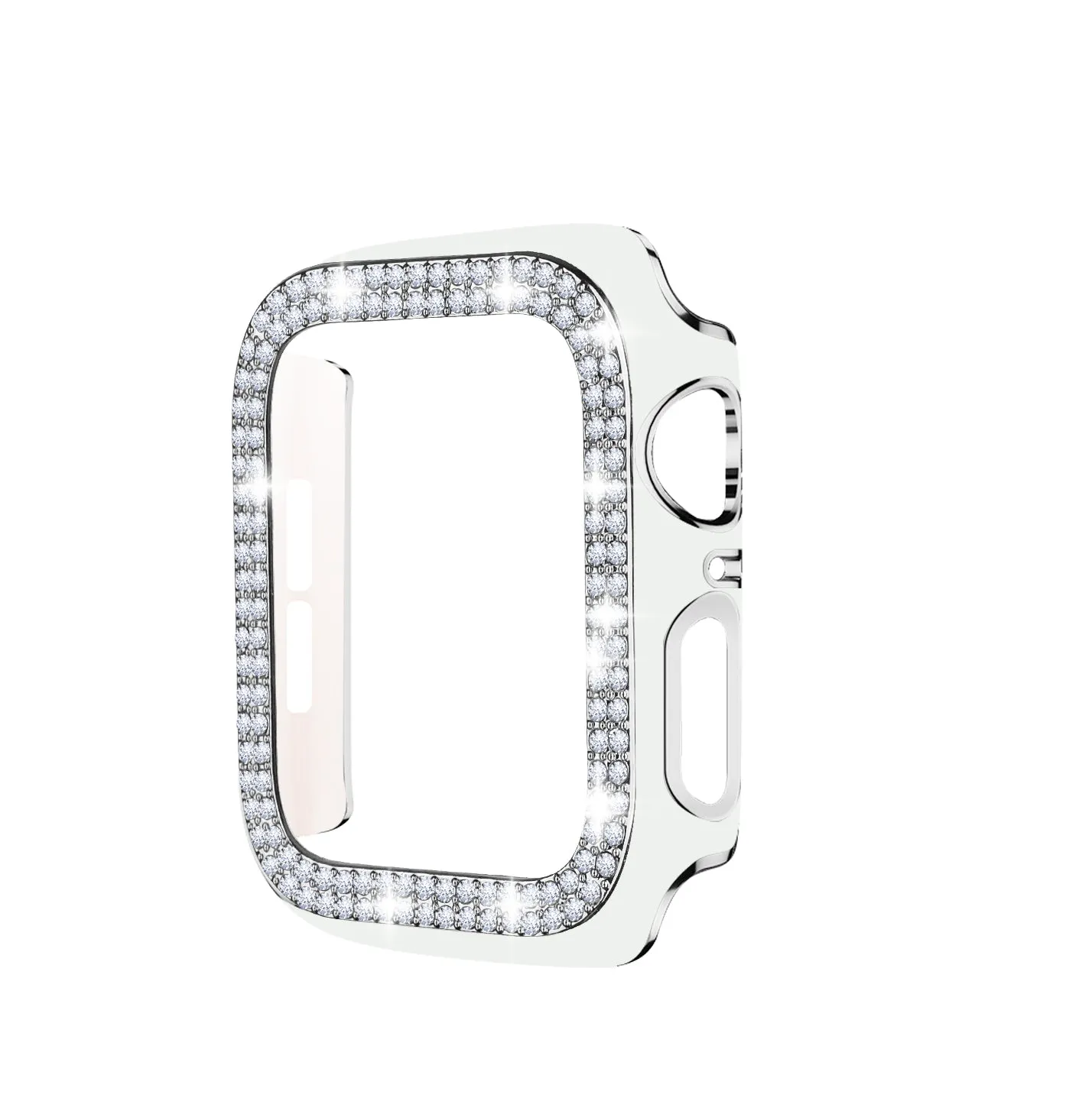 Bling Bumper Case for Apple Watch-White