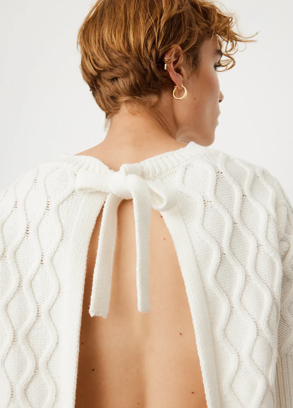 Cable Open Back Top