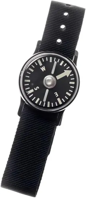 Cammenga Tritium Wrist Compass J582T - Military Grade Compass Bracelet for Outdoor Adventure - Radiant Tritium Glow Compass for Dim Light Visibility