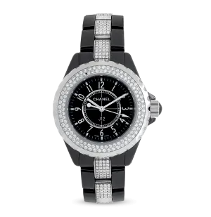 Chanel J12 Factory Diamond Black Ceramic Automatic Watch