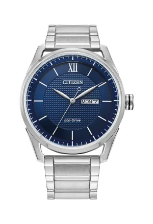 Citizen Gents Eco-Drive Classic Blue Dial Bracelet Watch