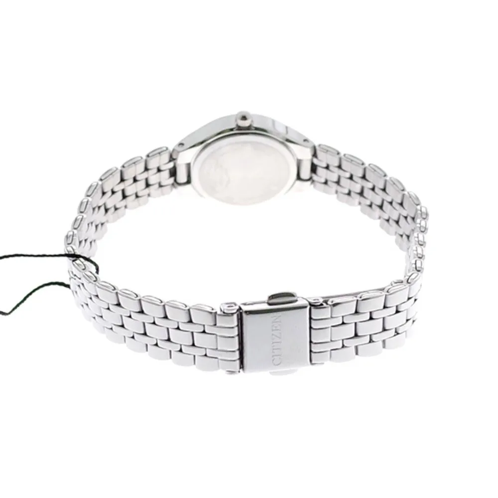 Citizen Ladies Swarovski Crystals Stainless Steel Quartz Watch - EJ6140-57D