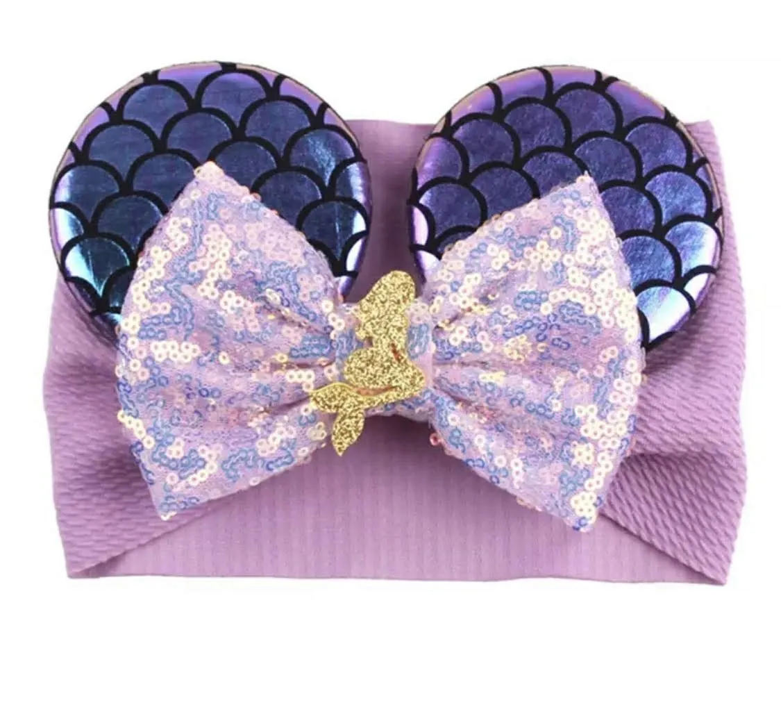 CLGIFT Minnie Ears Headband for Babies and Toddlers (Ariel)