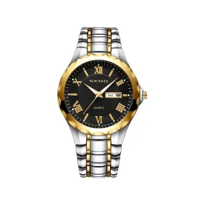 Compact Luminous Business Watch with Slim Case Thickness