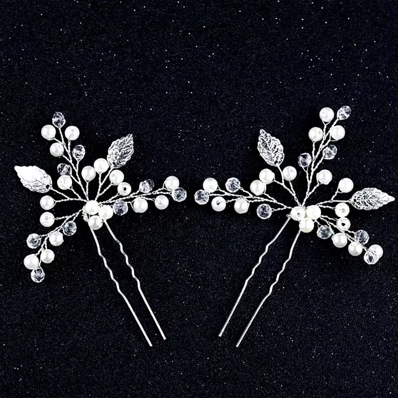Crystal & Pearl Hair Pin