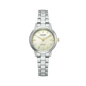 EM0930-58P - Ladies Stainless Steel Eco-Drive Dress Watch