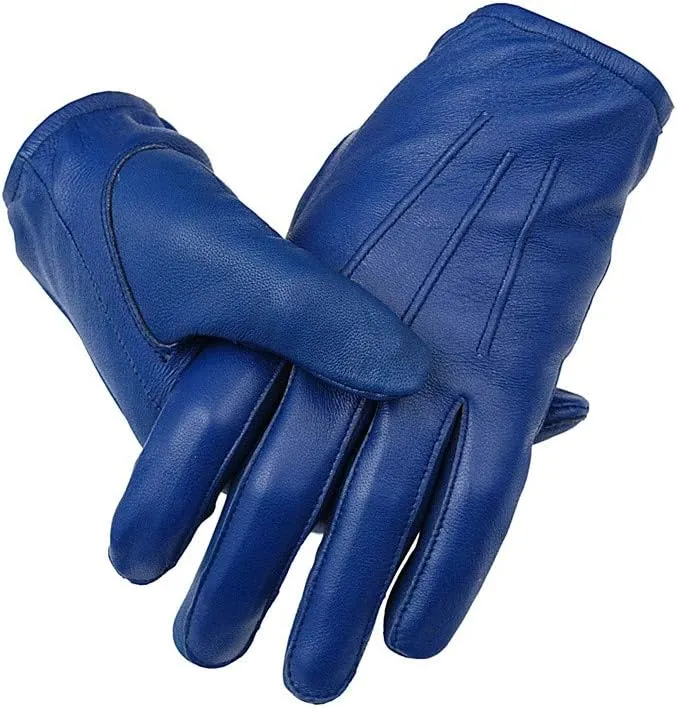 Ergonomic Cut Leather Police Driving Gloves