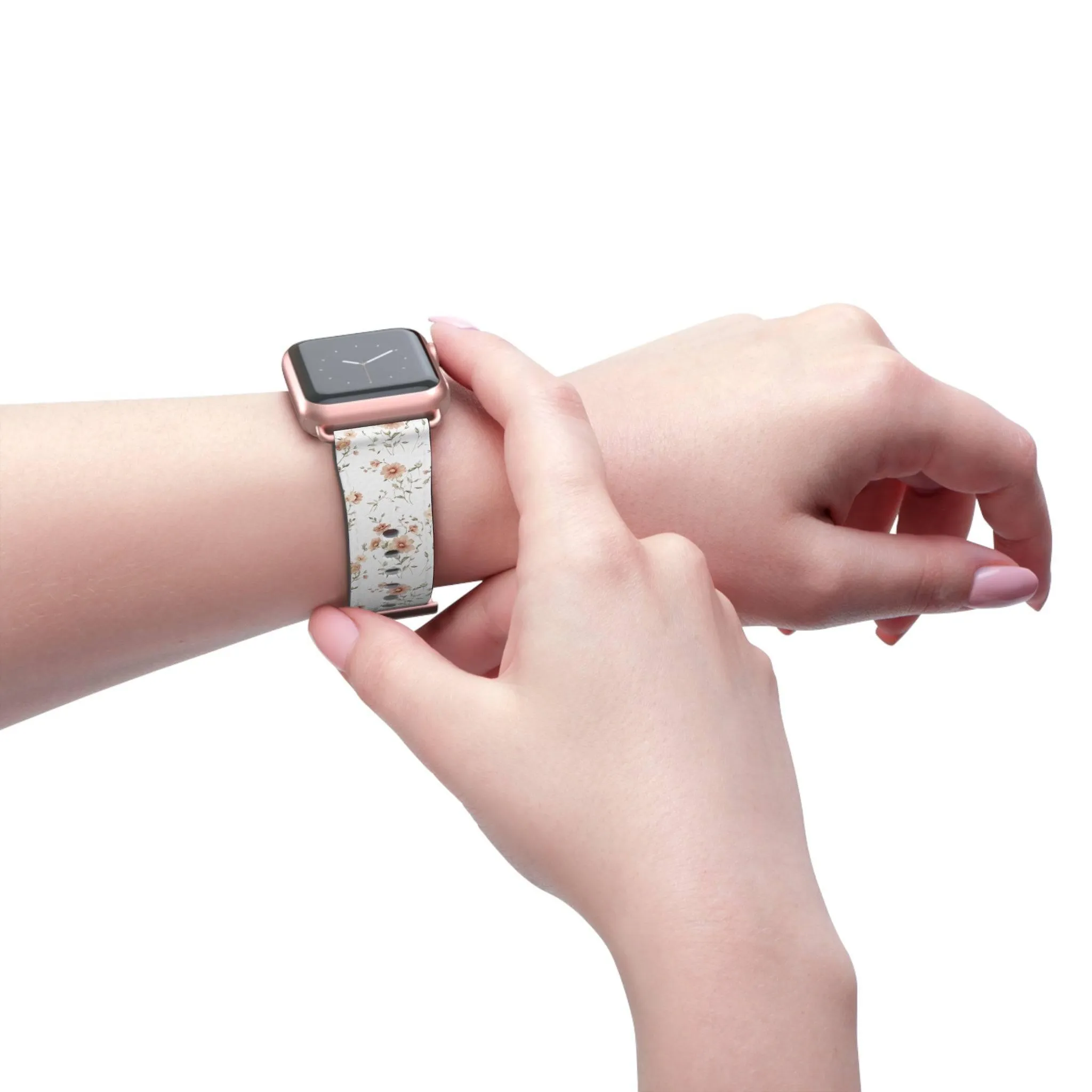 Floral Watch Band - Stylish Accessory for Women