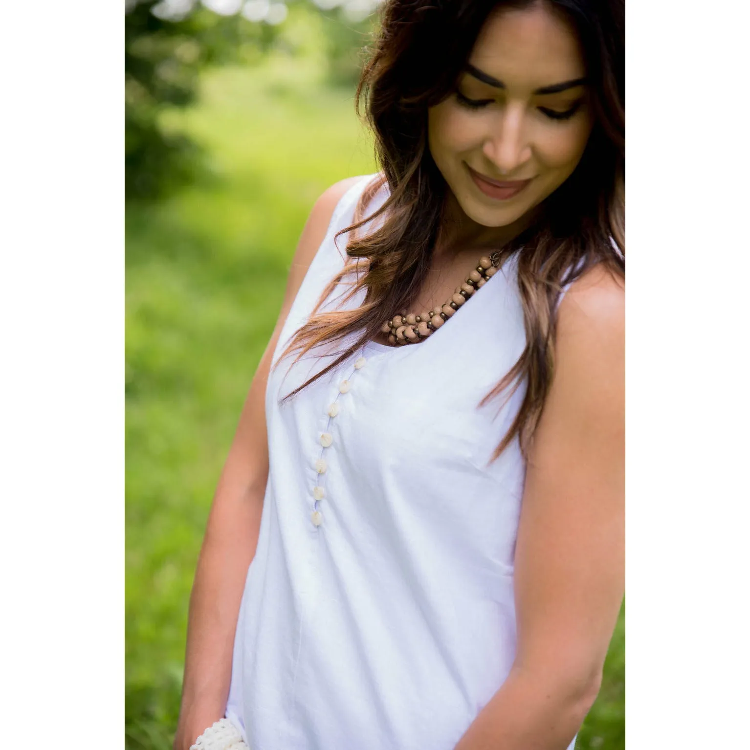 Fringe Button Tank