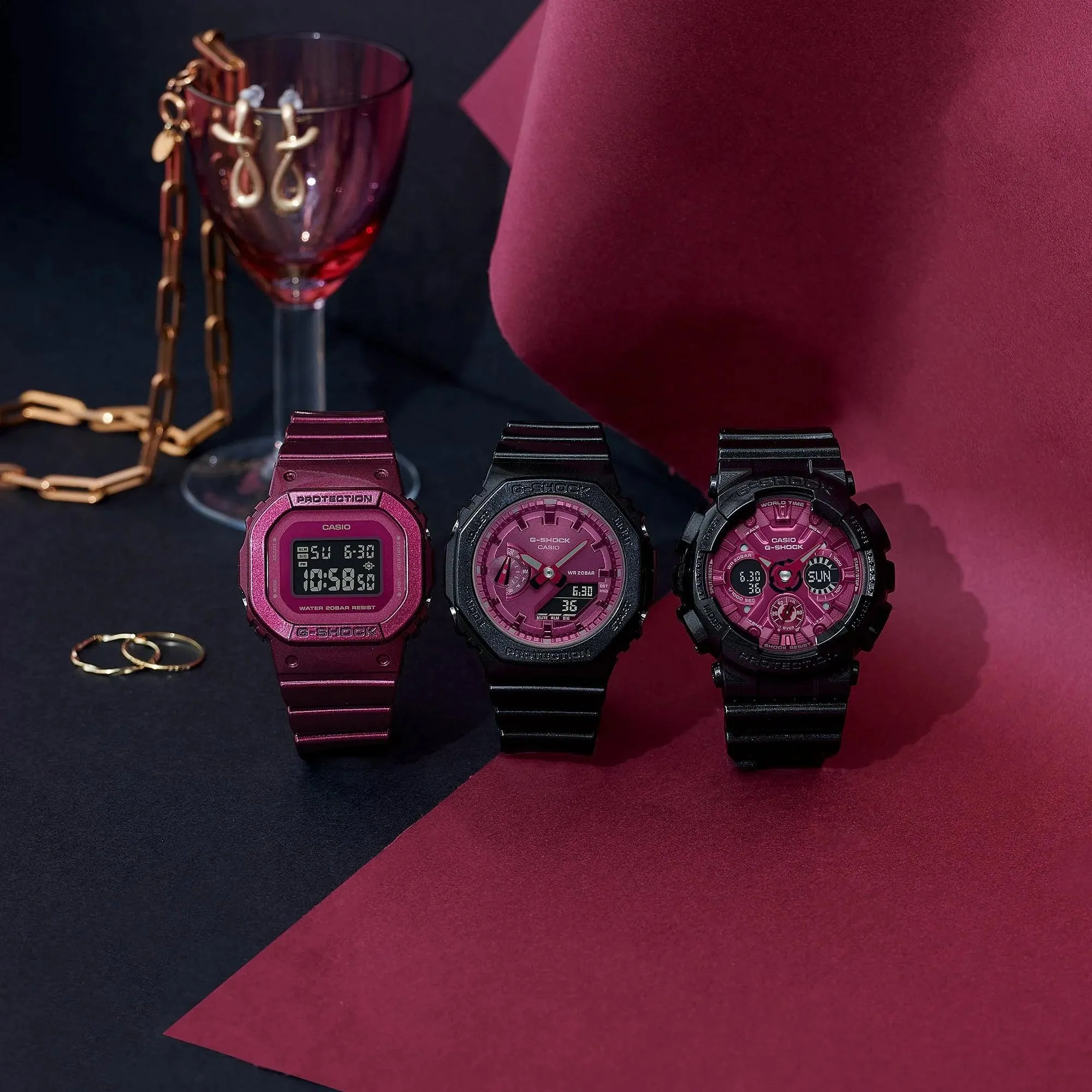 G-Shock Black & Red - GMAS2100RB-1A