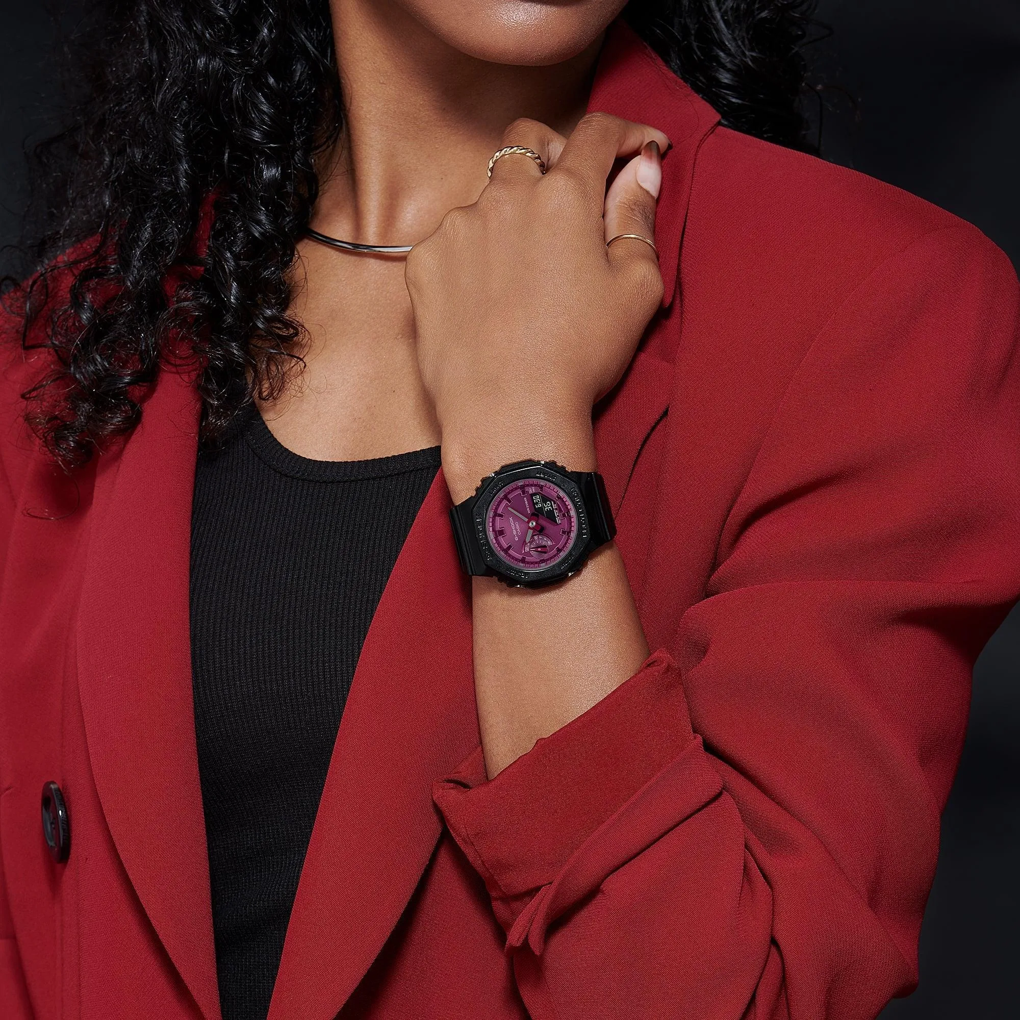G-Shock Black & Red - GMAS2100RB-1A