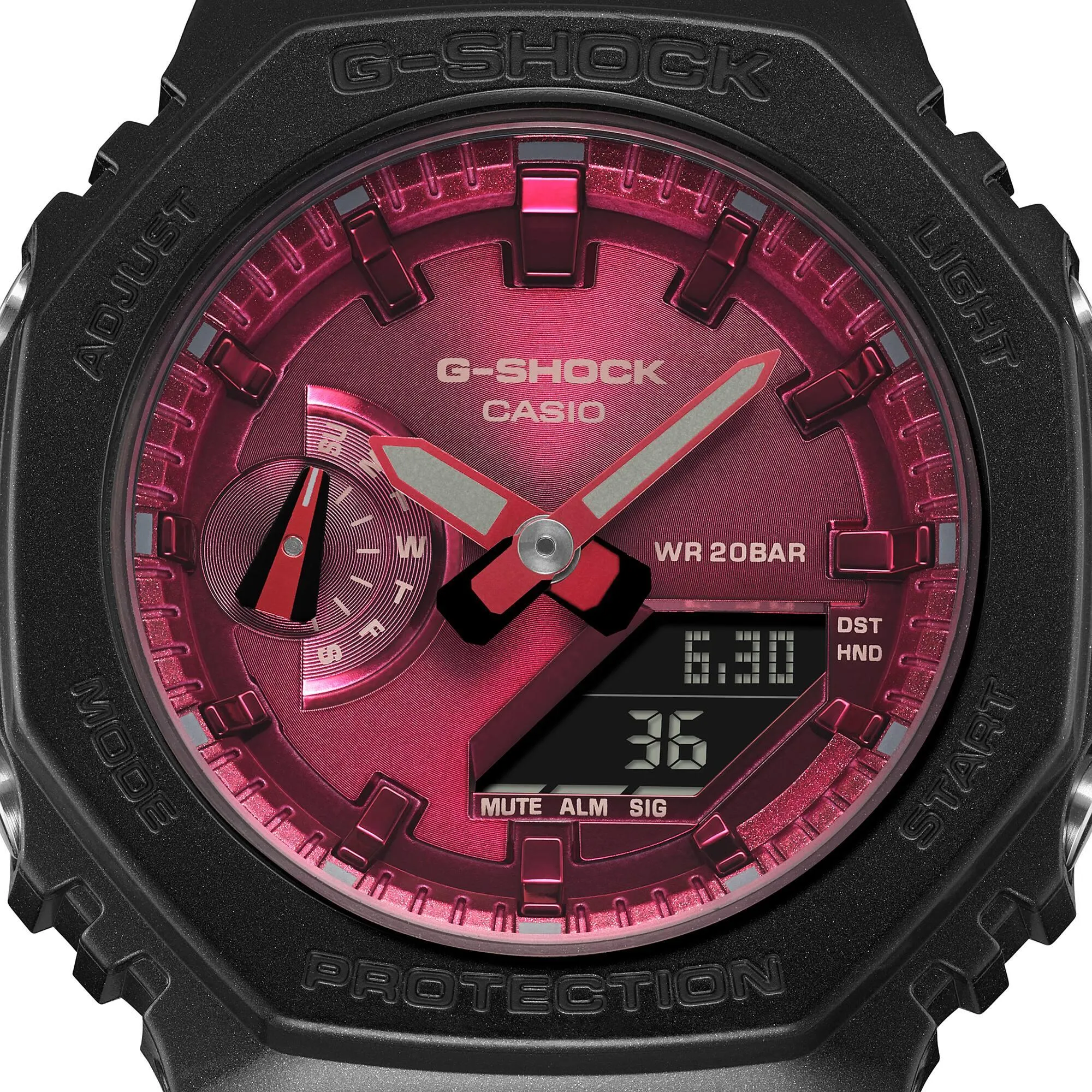 G-Shock Black & Red - GMAS2100RB-1A