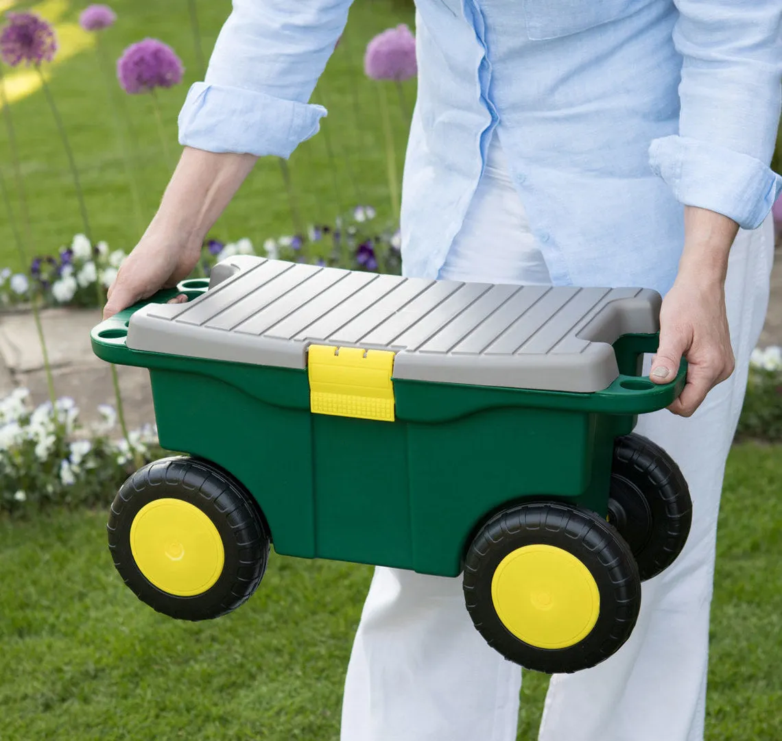 Garden Roller Stool Toolbox and Seat