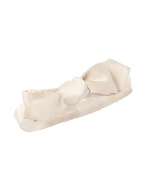 Gucci White Silk Bow Tie