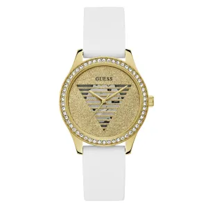Guess Women 38 mm Gold Dial Analog Watch- GW0530L1
