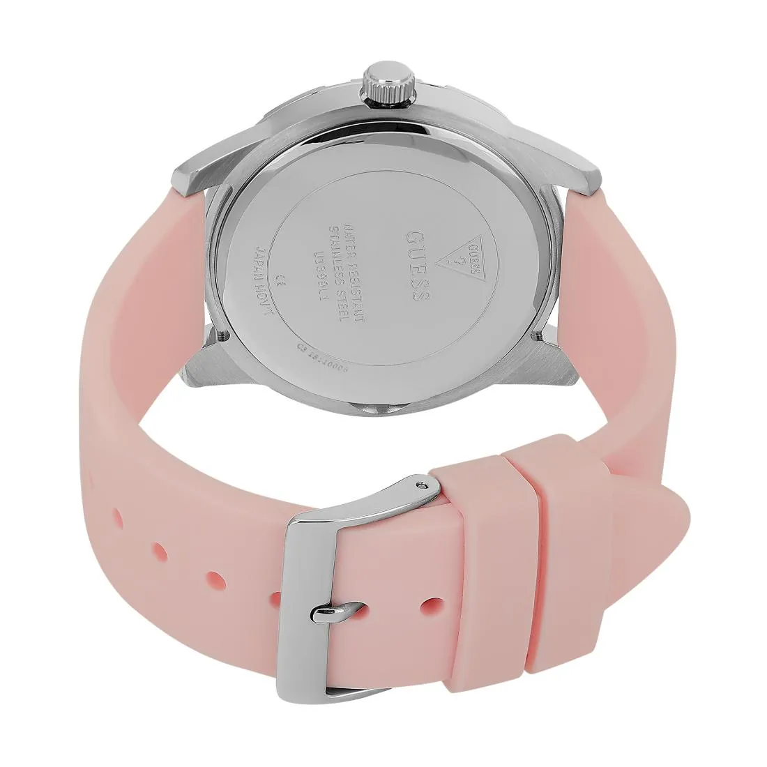 Guess Women 40 mm Silver Dial Analog Watch- U1399L1M
