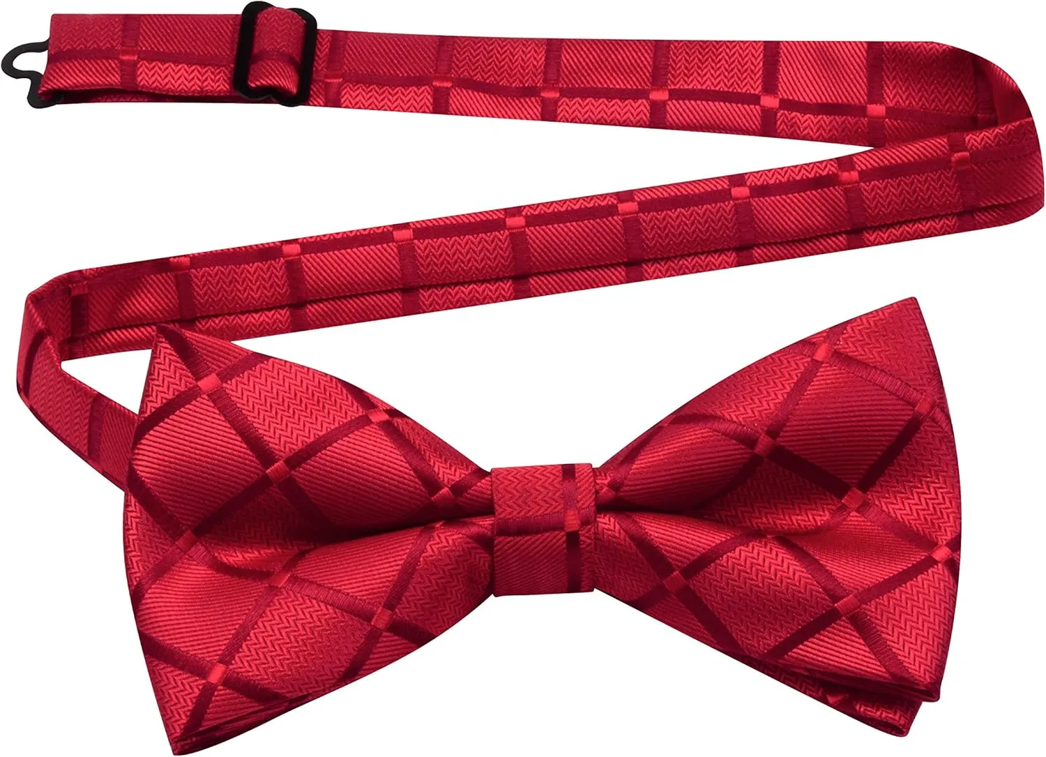 GUSLESON Adjustable Plaid Floral 6 Clips Y Shape Suspenders Pre-tied Bow Tie and Pocket Square Set with Gift Box