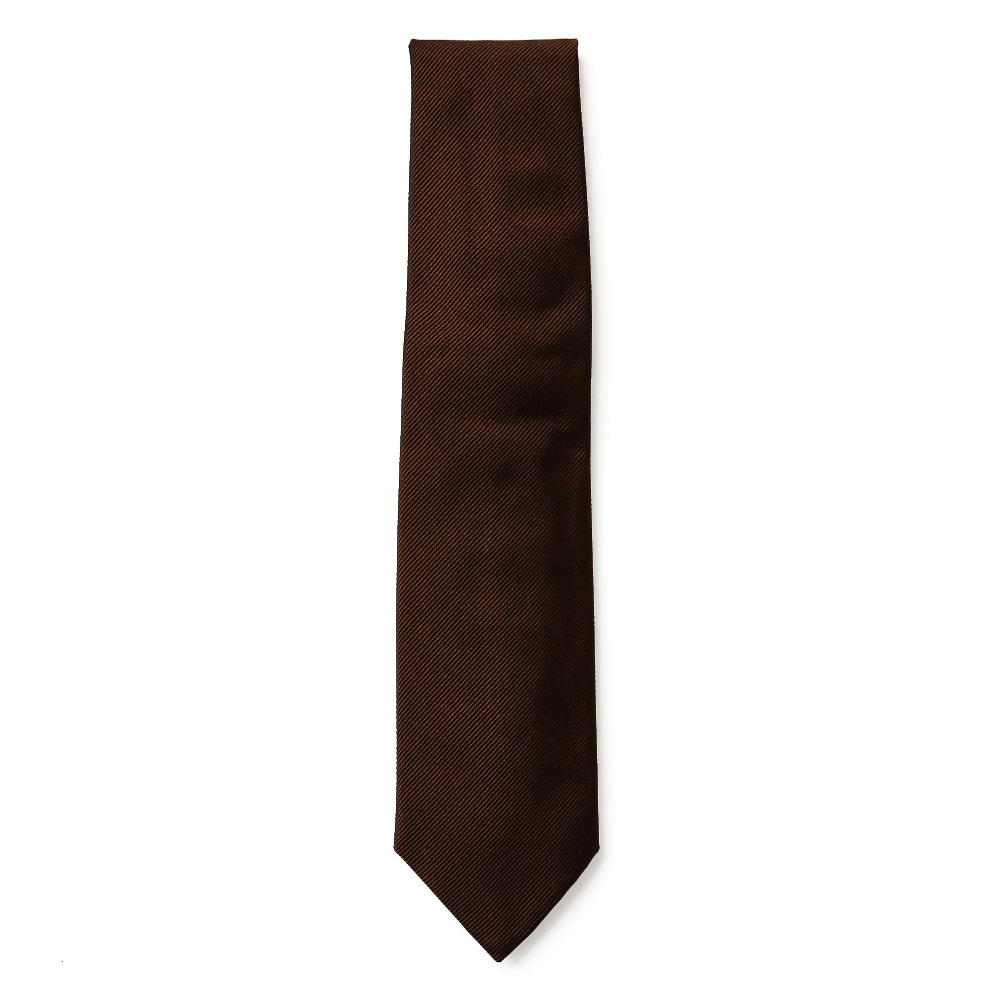 HENRY SARTORIAL 3 Fold Zeus Collection Tie BROWN