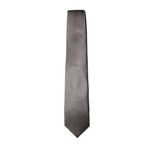 HENRY SARTORIAL Plain Silk Tie GREY