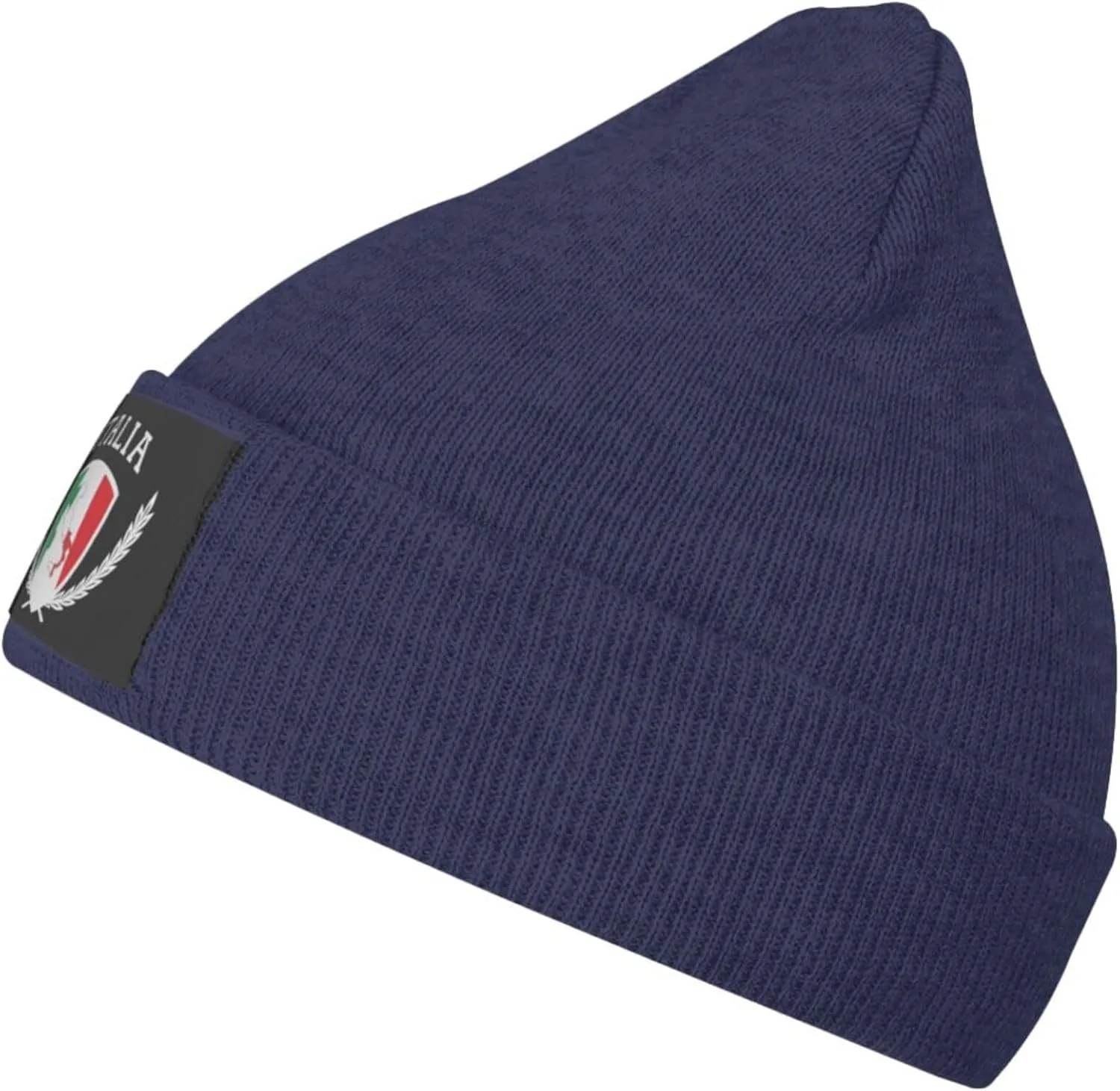 Italia Italy Italian Flag Knit Beanie Winter Hats for Men and Women Knitted Cuffed Skull Cap Acrylic Daily Beanie Hat
