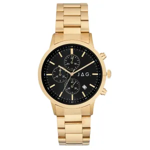 JAG Carlton Black and Gold Watch J2689A