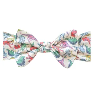 Knit Headband Bow - Dinosaurs of Jurassic Park