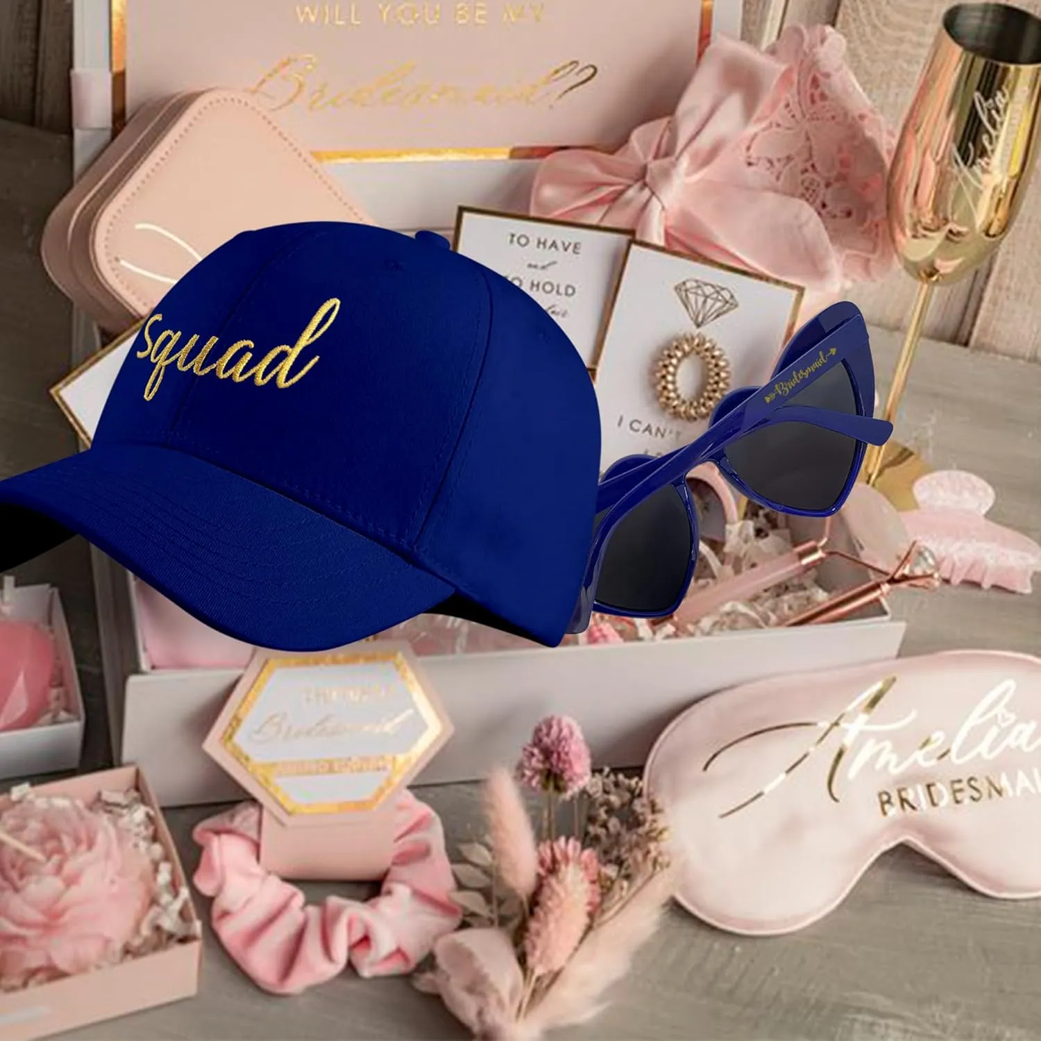 LADY&HOME Bachelor/Bachelorette Party Baseball Hats Set, Embroidered Adjustable Cotton Truck Caps