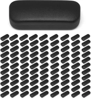 LARGE FAUX LEATHER EYEWEAR GLASSES EYEGLASSES SUNGLASSES HARD CASE CLAM SHELL??