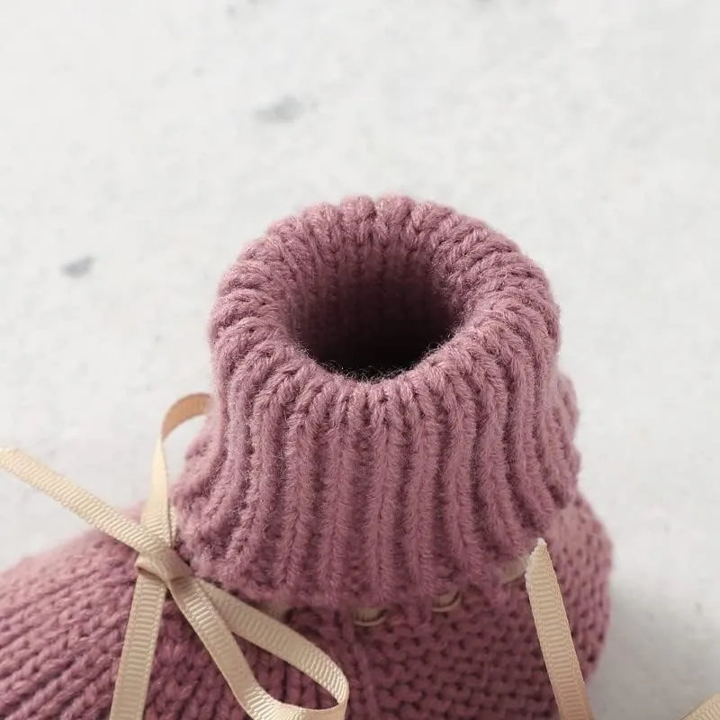 LAWKUL Baby Outfit Cotton Knit Newborn Infant Romper Knitted Longsleeve Sweater Clothes With Warm Hat Set Toddler Boy Girl
