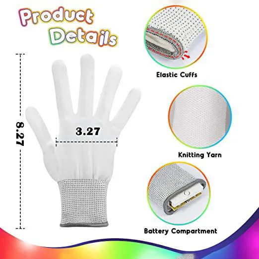 LED Light Fun Toy Gloves for Kids