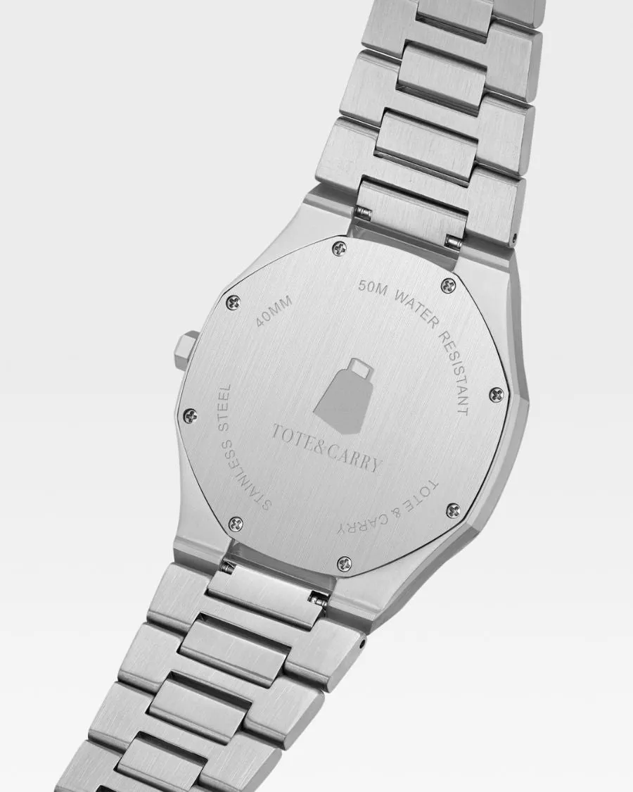 Lux Ambassador Silver Black Watch