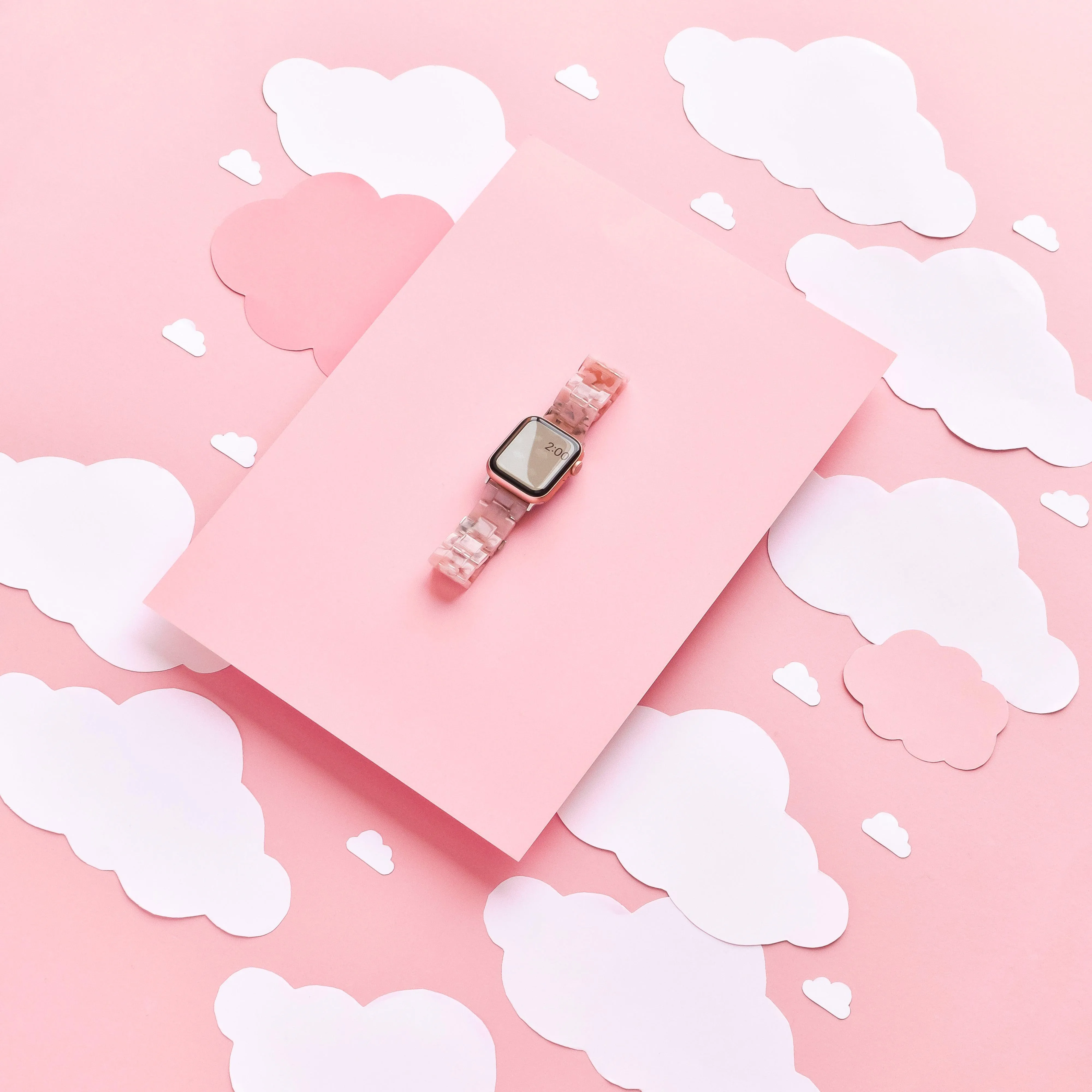 Luxe Pink Clouds Apple Watch Strap