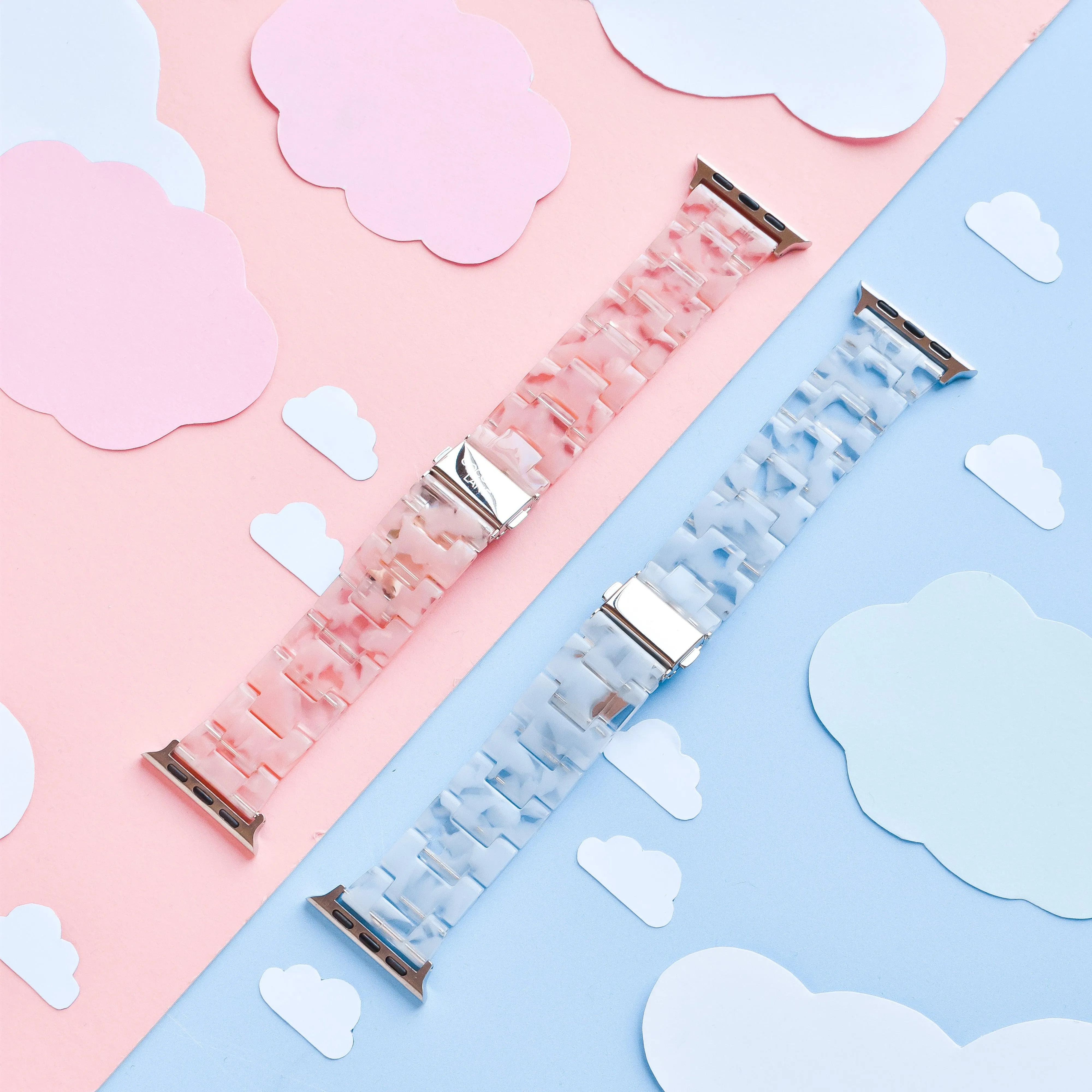 Luxe Pink Clouds Apple Watch Strap
