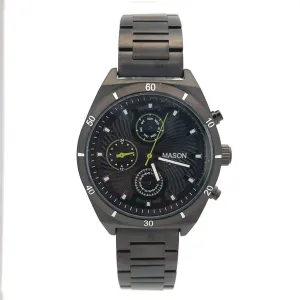 Mason Men's Stainless Steel Quartz Watch with Gray Strap