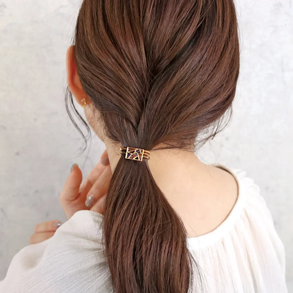 Mini Openwork Rectangular Hair Tie