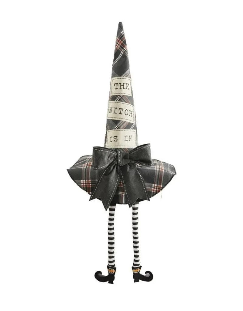 Mud Pie - “The Witch” Dangle Leg Hat Sitter