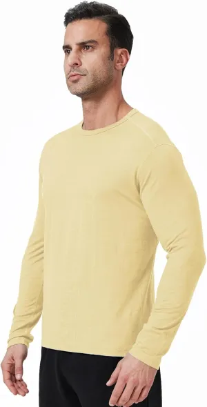 Outdoor Men's Merino Wool Quick-Drying Hiking Warm Long-Sleeved Underwear Sports ski Base top 180g