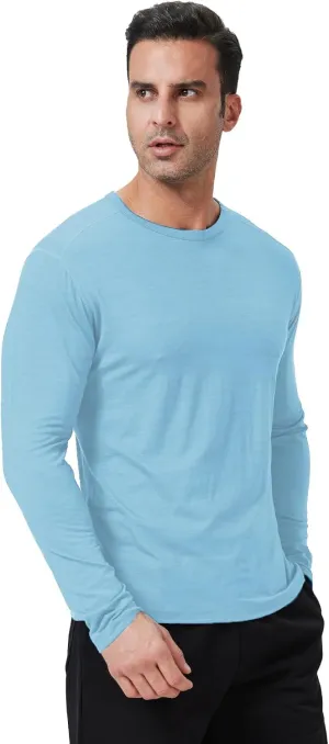 Outdoor Men's Merino Wool Quick-Drying Hiking Warm Long-Sleeved Underwear Sports ski Base top 180g