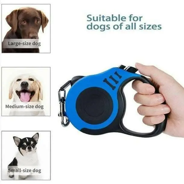 PetGains PGGGZ 3M Retractable Leash Automatic Flexible Pet Dog Leash (Blue)