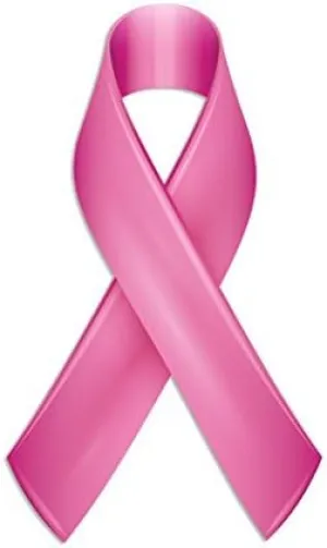Pink Ribbon Stickers | Official Breast Cancer Awareness | Full Color 50 Pack