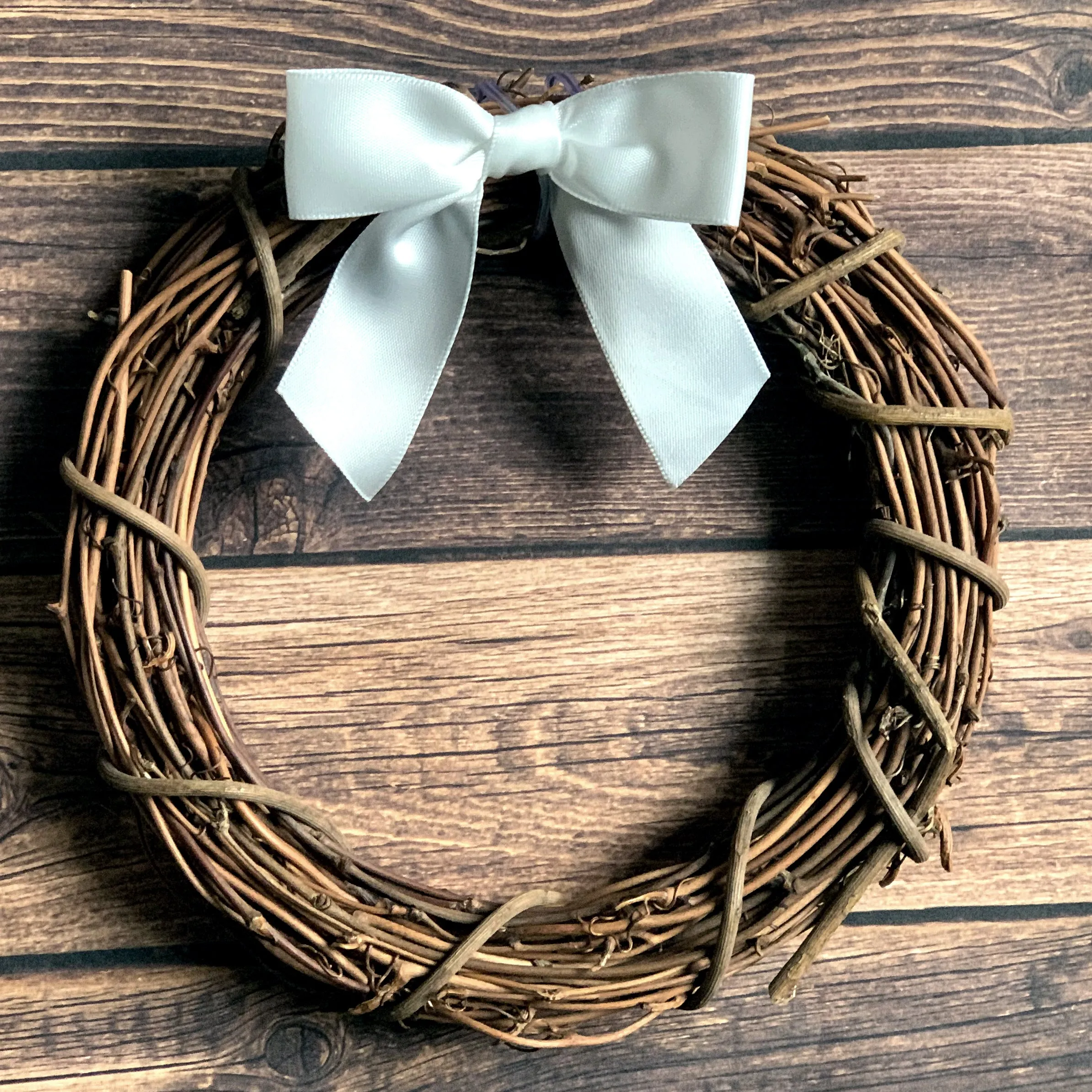 Pre-Tied White Satin Bows - 4 1/2" Wide, Set of 12